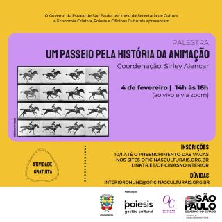 ARTE_PALESTRA UM PASSEIO PELA HISTÓRIA DA ANIMAÇÃO 