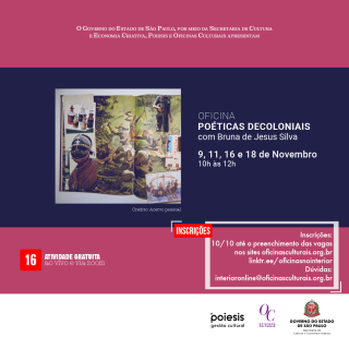 OFICINA POÉTICAS DECOLONIAIS