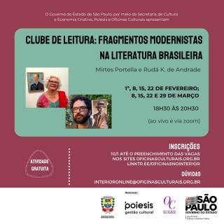 ARTE_CLUBE DE LEITURA - FRAGMENTOS MODERNISTAS NA LITERATURA BRASILEIRA 