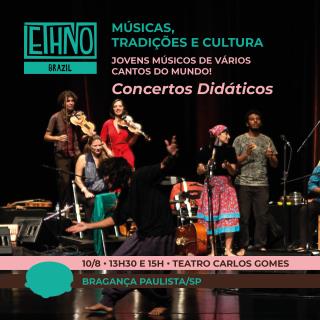 Teatro Carlos Gomes recebe Festival “Ethno Brazil” no dia 10 de agosto