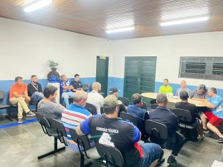 Reunião para definir o Campeonato de Menores de Futebol 2023
