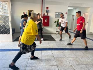 Oficina de capoterapia - Arquivo SECOM