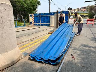 Ponte da Rua Peru em Bragança Paulista é interditada para obras de substituição de placas por (3)