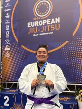 Atleta de Bragança Paulista conquista vice-campeonato europeu de jiu-jitsu em Lisboa