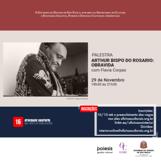 PALESTRA ARTHUR BISPO DO ROSARIO OBRAVIDA