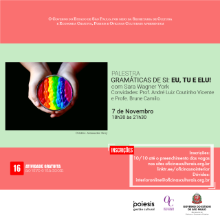 PALESTRA GRAMÁTICAS DE SI EU, TU E ELU