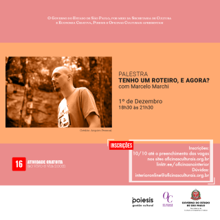 PALESTRA TENHO UM ROTEIRO, E AGORA