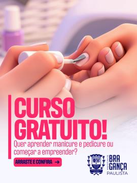 Inscrições abertas para curso de Manicure e Pedicure