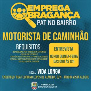 31.07.2023 Motorista de caminhão