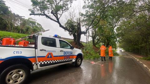 Bragança Paulista registra 34,8 mm de chuva e ventos de 65 km/h e Secretaria de Segurança e Defesa Civil divulga balanço das ocorrências