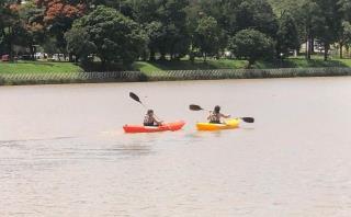 Canoagem levou centenas de pessoas para o Lago do Taboão no fim de semana (4)