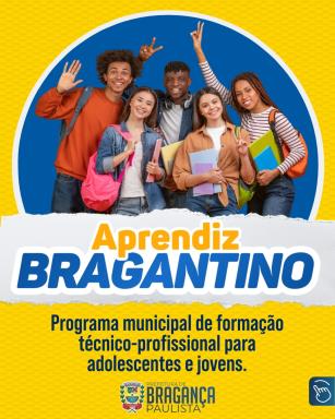 Processo Seletivo do Programa “Aprendiz Bragantino” oferece 80 vagas para jovens