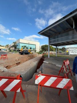 Obra de recuperação avança para nova etapa no Terminal Urbano Turístico 05