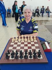 Maria Solange Cabral de Oliveira foi bronze no xadrez 01