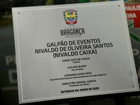 Nome de Nivaldo Caixa é eternizado no Galpão de Eventos do Posto de Monta 06