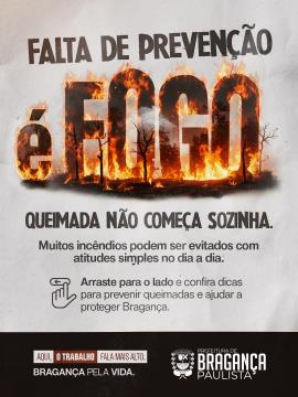 Bragança Paulista reforça ações preventivas contra queimadas com notificações e orientação para construção de aceiros