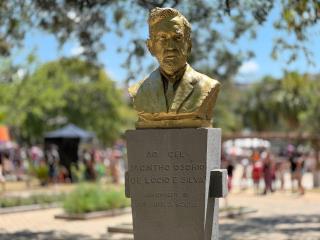 Busto em homenagem ao Cel Jacintho Osório de Locio e Silva
