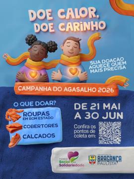 União e solidariedade marcam lançamento da Campanha do Agasalho 2026