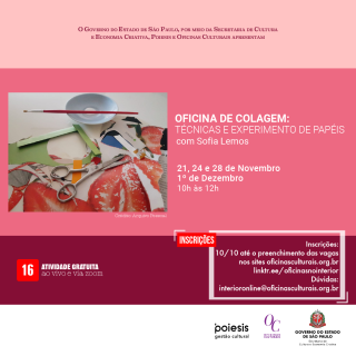 OFICINA DE COLAGEM TÉCNICAS E EXPERIMENTO DE PAPÉIS