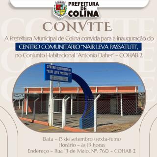 ARTE - Convite Centro Comunitário COHAB 2