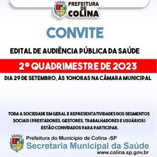 ARTE - Convite Audiência Pública Saúde - Site set 2023