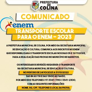 ARTE - Transporte para ENEM 2023 - Site