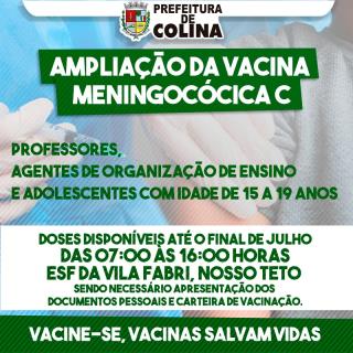ARTE - Vacinação Meningocócia C - Site