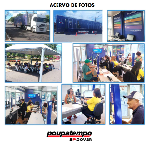 Atendimento ao público. Divulgação Poupatempo Móvel SP