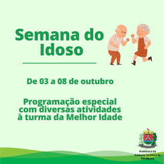 Semana do Idoso 2022. Divulgação