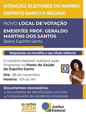 Divulgação Justiça Eleitoral