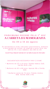 Story para Instagram Dia Nacional da Mamografia Rosa e Branco