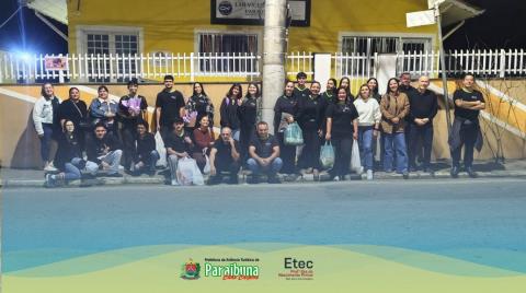 01 - Doações ao Lar Vicentino - alunos da Etec Paraibuna