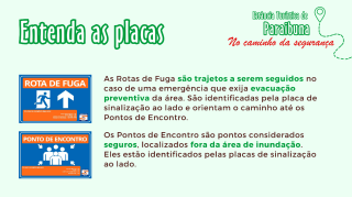 Placas orientativas da CESP