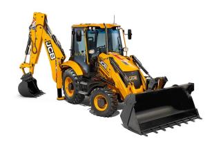 02 - Modelo de Retroescavadeira. Imagem meramente ilustrativa.