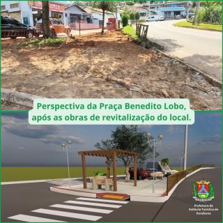 03 - Perspectiva da Praça Benedito Lobo, após a revitalização
