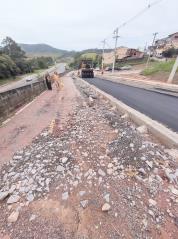 84 - nTrecho da ciclovia no Jardim Primavera, antes reforma do local.