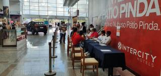 Vacinação da segunda dose contra covid-19 segue no Shopping