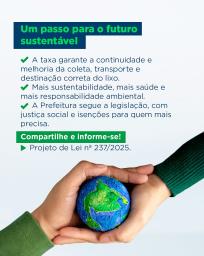 📢 Taxa do lixo em Pindamonhangaba- entenda o que muda com o PL 237-2025Você sabia que todos os municípios brasileiros são obrigados a cobrar pelos serviços de coleta e destinação do lixo, segundo a Lei Fed (3)