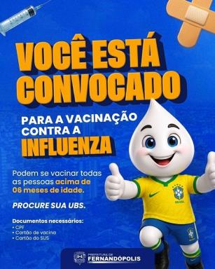 Vacina contra a gripe é liberada para toda a população em Fernandópolis