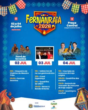 Fernanraiá tem música, dança e microfone aberto nesta sexta-feira (3)