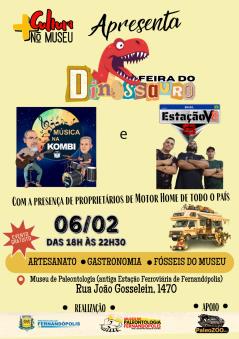 Com várias atrações, Feira do Dinossauro acontece nesta sexta-feira (06)