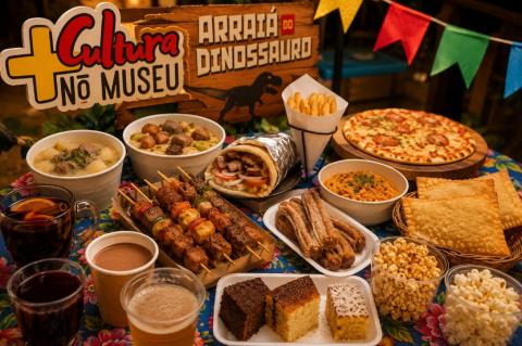 Conheça os sabores que estarão no Arraiá do Dinossauro nesta sexta-feira (05)