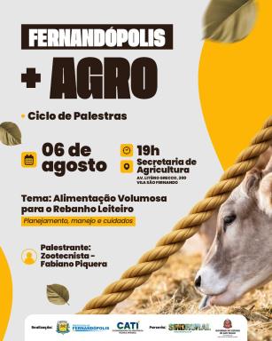 Secretaria Municipal organiza palestra sobre alimentação de gado leiteiro