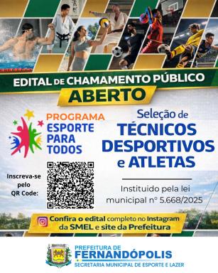 Valorização do esporte: Prefeitura abre inscrições para Programa Esporte Para Todos