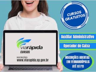 Via Rápida oferece vagas gratuitas para dois novos cursos em Fernandópolis