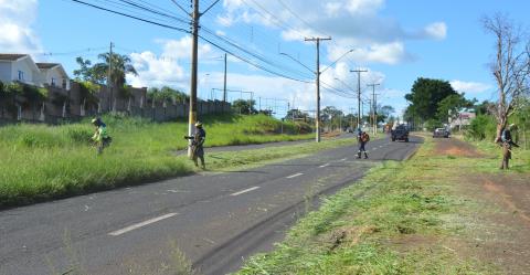 Em março a prefeitura de Fernandópolis realizou mais de 450 mil m² de roçagem