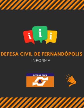 Defesa Civil de Fernandópolis alerta para previsão de tempestades entre terça e quarta-feira