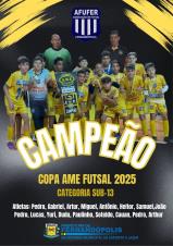 Fernandópolis conquista título da Copa Ame de Futsal Sub-13