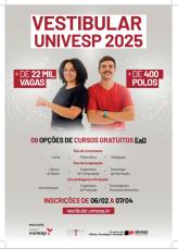 Inscrições abertas para vestibular da Univesp: cursos gratuitos EaD em diversas áreas