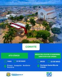 Fernandópolis celebra seu aniversário com Ato Cívico e missa em homenagem à padroeira